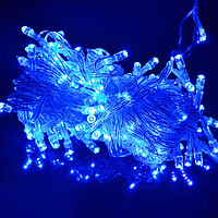 Гирлянда Бахрома 3 метра 120 лампочек (белый, синий цвет) - фото 2 - id-p423468004