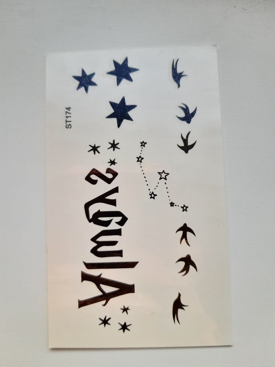 Тимчасове тату з написами - 10*6см, фото 1