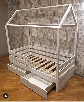 Ліжко дерев'яне Домик люкс