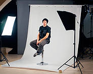 3*3 м Тримач-креплення фото фону "Корота" — Перекладина + стійки FTR-3030 для вінілових фонів, фото 2