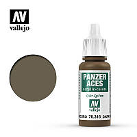 Темний бруд акрилова фарба 17 мл. VALLEJO PANZER ACES 70316