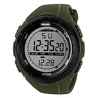Skmei 1025 Dive зеленые мужские спортивные часы.