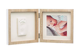 Подвійна фоторамка Baby Art (фоторамка + відбиток ручки або ніжки) ТМ Baby Art Натуральний 34120169