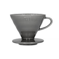 Керамический пуровер для приготовления кофе Hario V60 02 Grey, 400 мл