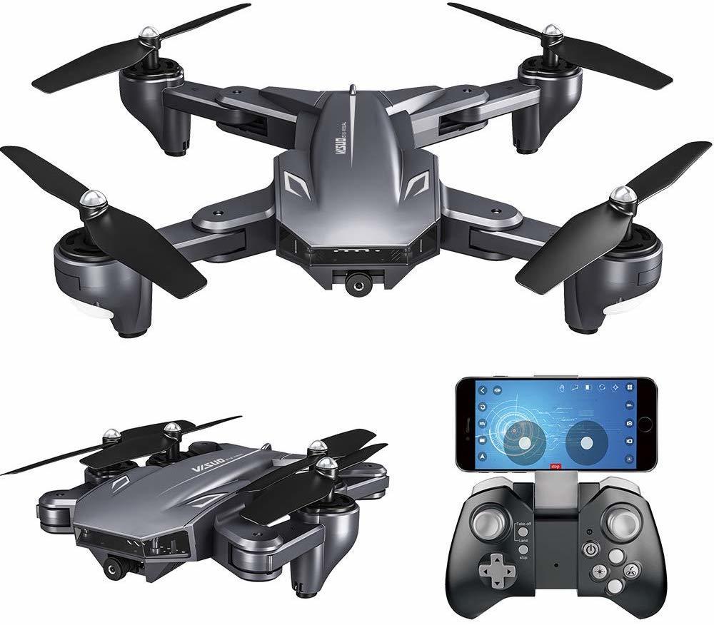 Квадрокоптер Visuo XS816 Battle Sharks 4K, з двома камерами, з FPV прямою трансляцією відео, оптичним