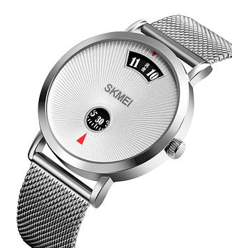 Чоловічий спортивний годинник Skmei 1489 сріблястий
