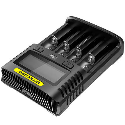 Універсальний зарядний пристрій Nitecore SC4 Ni-Cd/Ni-Mh/Li-Ion/IMR/LiFePO4 (3.6-4.35 V)/3A 220V/12V LCD, фото 1