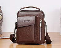 Мужская сумка барсетка через плечо с удобной ручкой WEIXIER