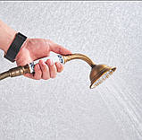 Змішувач для ванни з довгим виливом DECO-4 Бронза, фото 3