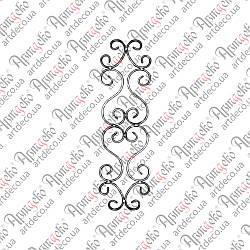 Фриз декоративний 640х185/12х6 вальц. Арт. 15.013