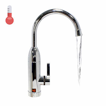 Кран-водонагрівач Oping OP-L11 Silver для швидкого нагрівання води з дисплеєм 3 кВт 1 шт.