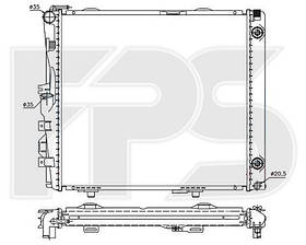 Радіатор охолодження Mercedes E-Class W 124 (84-)