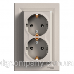 Розетка Schneider Asfora біла EPH3000121, фото 1