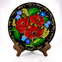 Тарілка з Петриківським розписом Маки М-3 Гранд Презент Д220