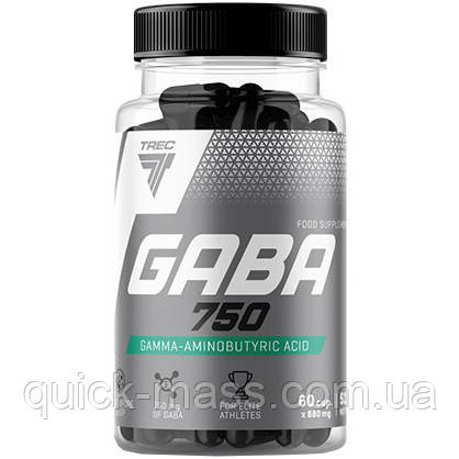 Габа Gaba Trec Nutrition 750 мг 60капс, фото 1