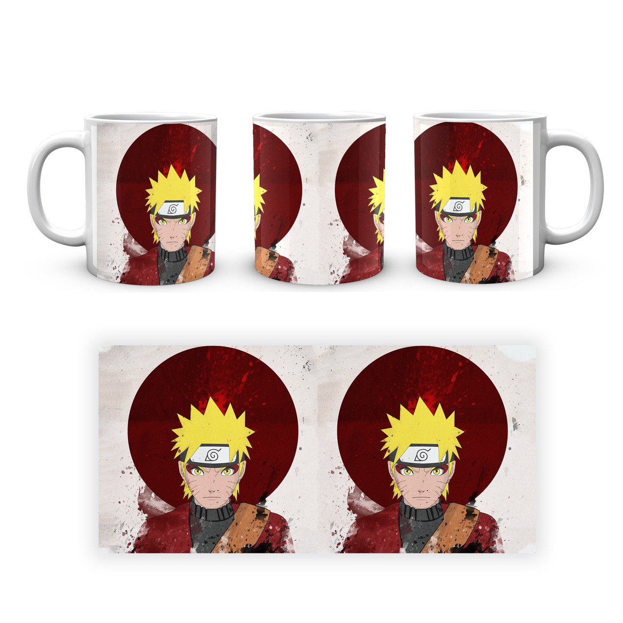 Кухоль Geek Land білий Наруто Naruto Плями фарби NA.02.329, фото 1