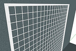 Рама з сітки 1900 * 1000 ( біла) 15*15 профіль рами