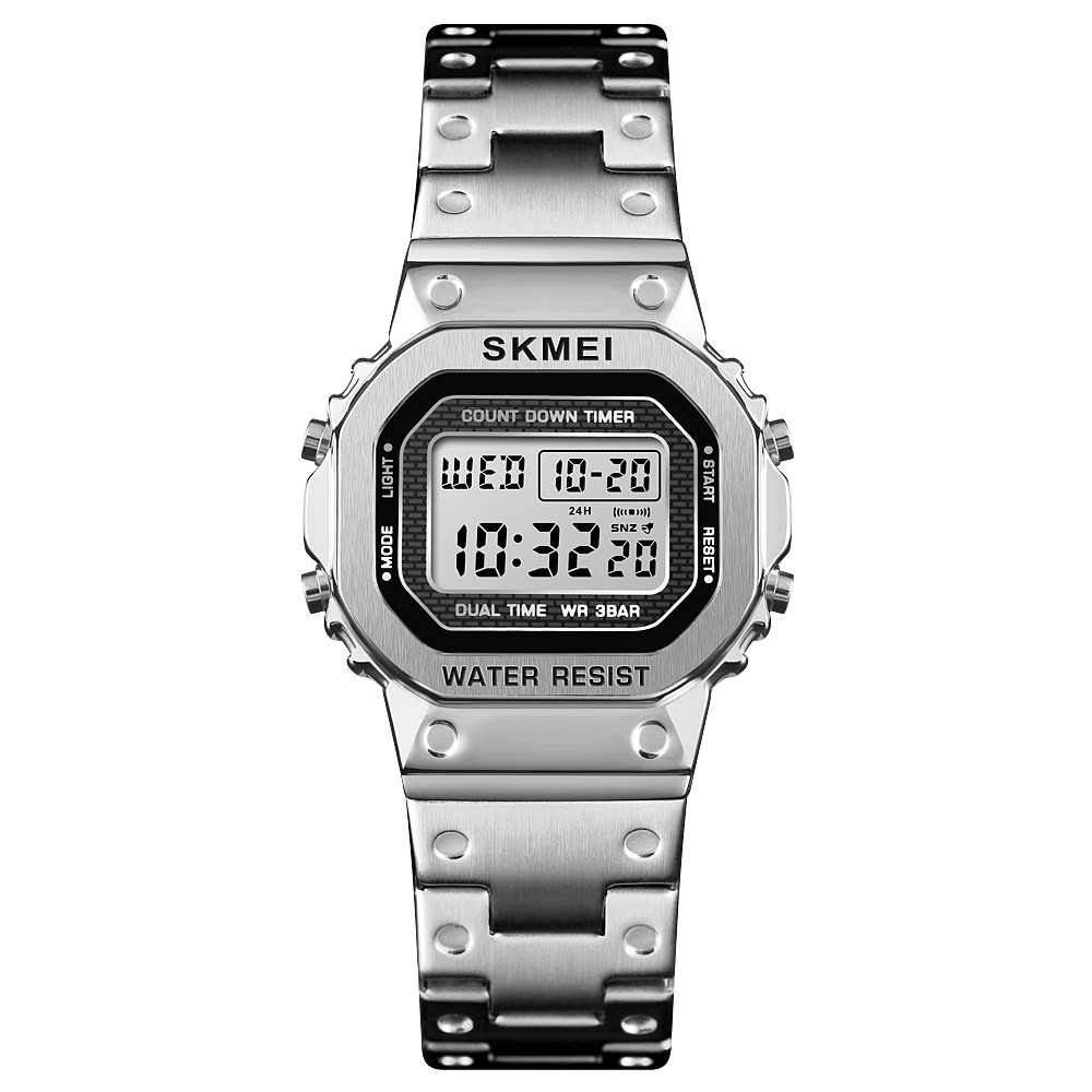 Skmei 1433 singapore сріблястий жіночий спортивний годинник