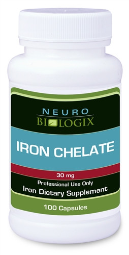 Neurobiologix Iron chelate / Хелатне залізо 30 мг 100 капсул