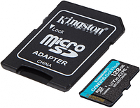 KINGSTON microSDXC 128GB Canvas Go Plus 170R A2 U3 V30 + Адаптер (SDCG3/128GB)