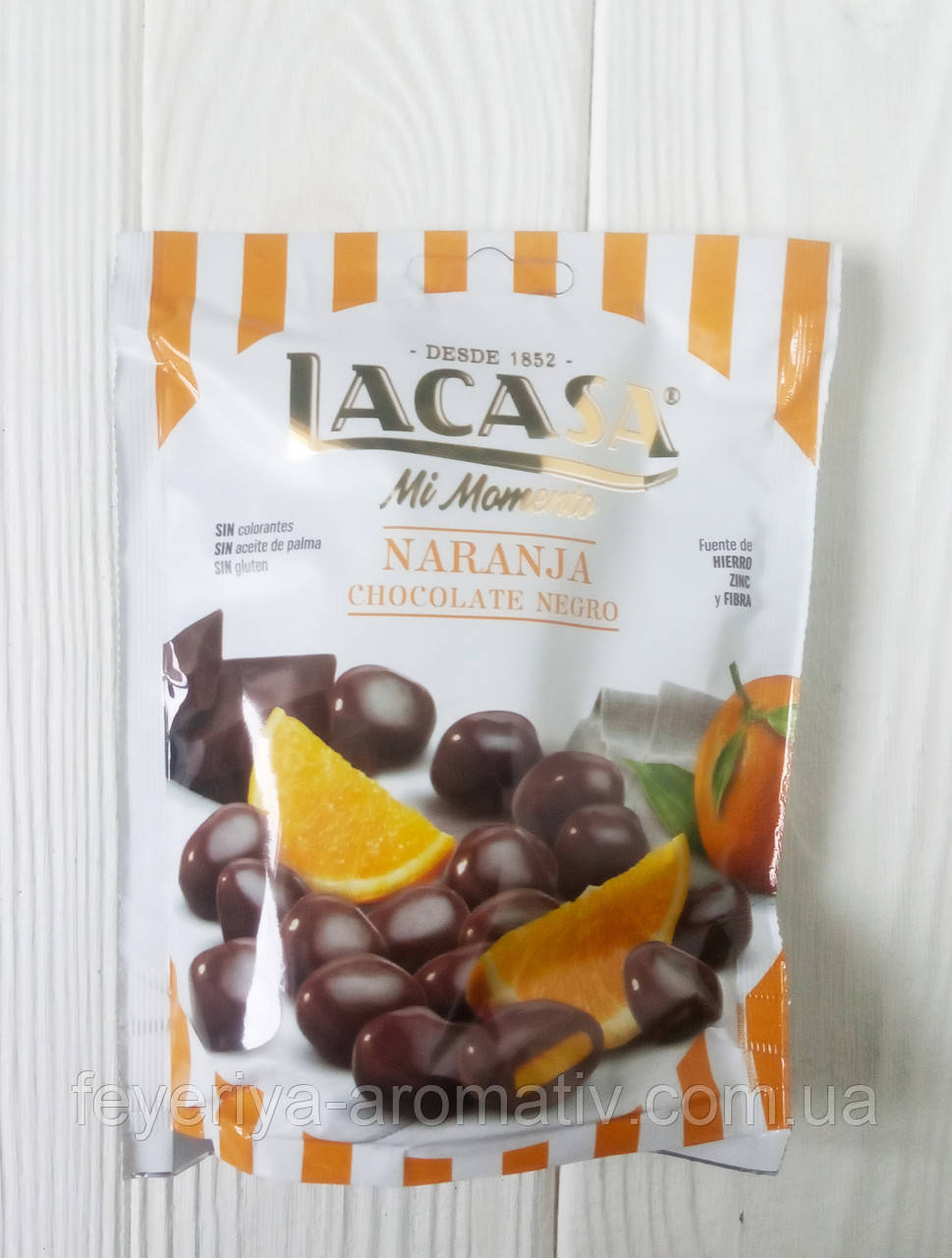 Апельсин в чорному шоколаді Lacasa Naranja chocolate negro 125г (Іспанія)