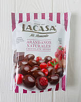 Клюква в черном шоколаде Lacasa Arandanos Naturales chocolate negro 125г (Испания)