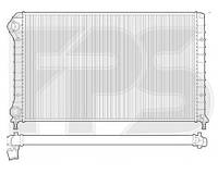Радиатор охлаждения Fiat Doblo (01-)