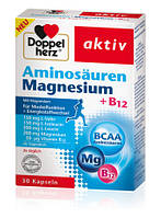 Комплекс витаминов Доппельгерц Магний + Аминокислоты БЦАА + B12 (Doppelherz BCAA + Magnesium + B12)