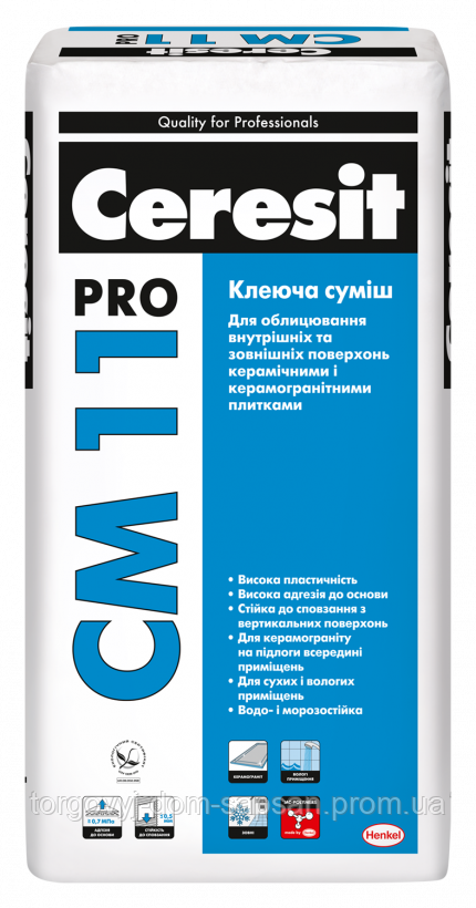 Клеюча суміш Ceresit CM 11 Pro 27 кг