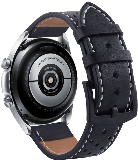 Кожаный ремешок Classico для Galaxy Watch 3 41mm Black (Самсунг Галакси ...