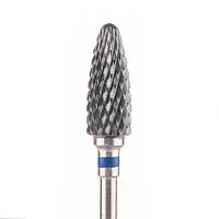 Фреза керамическая Nail Drill для снятия гель-лака (Кукуруза) - 641 0 501 черная (синяя насечка)