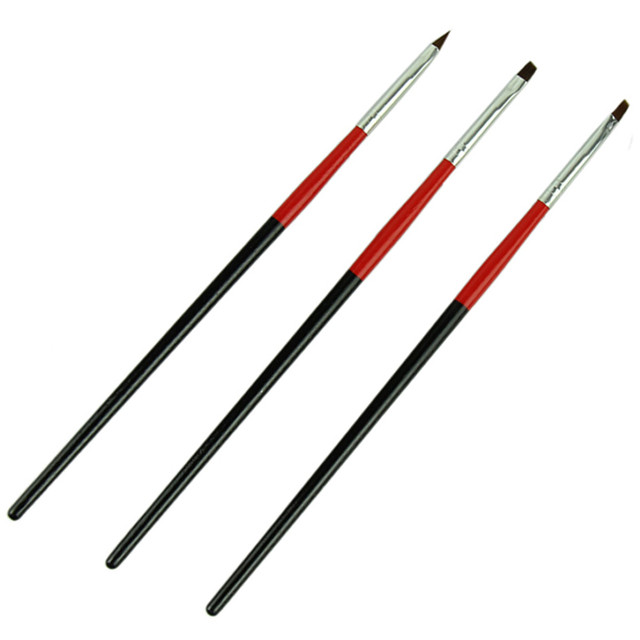 Набір кистей для гелевого нарощування нігтів 3 шт, кисті якісні, замовити купити дешево оптом, дрібним оптом і в роздріб через інтернет магазин https://opt21.com з доставкою по всій Україні від Компанії Маргарита, місто Дніпро