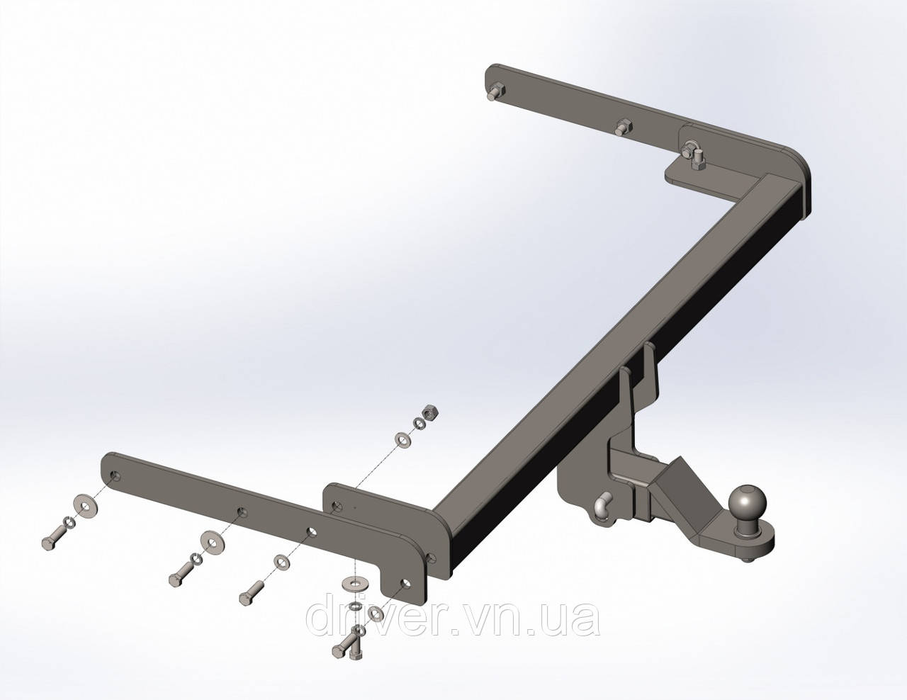 Фаркоп Ford Edge USA 2014- / LINCOLN MKX 2014-2018. Під квадрат, фото 1