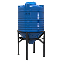 Місткість 1000 л конусна двошарова