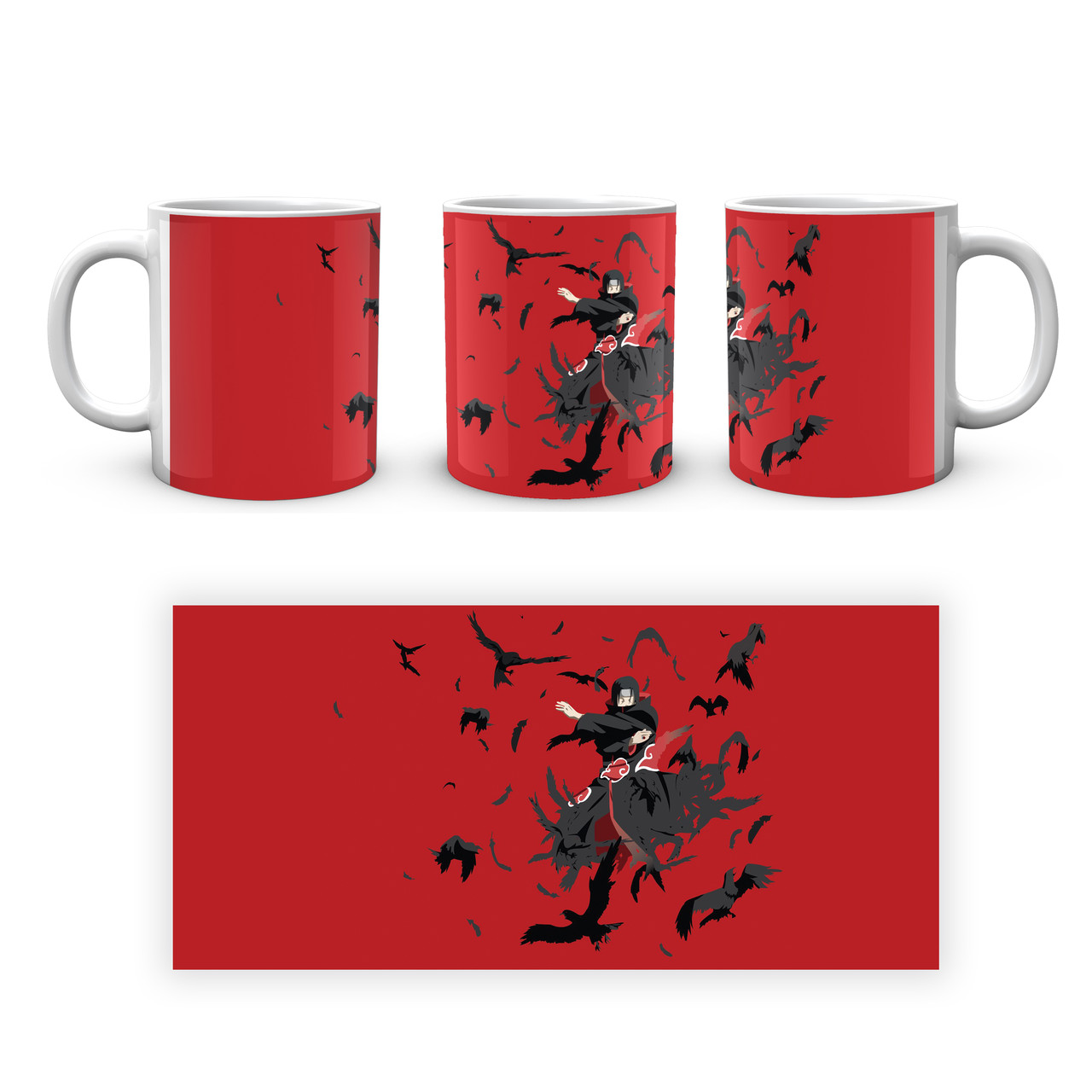 Кухоль Geek Land білий Наруто Naruto Ітачі Багато ворон NA.02.338, фото 1