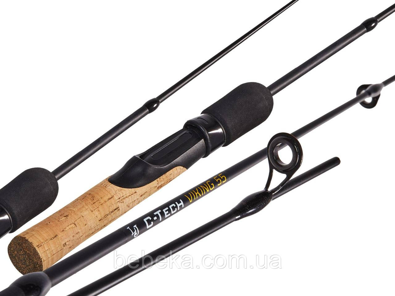 Зимова Вудка телескоп Lucky John C-Tech VIKING 55 (графіт) 55см (LJ112-01)