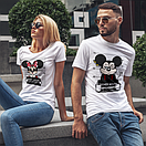 Парні футболки для Закоханих Міні і Міккі маус, фото 2