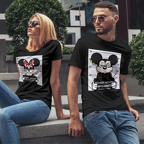 Парні футболки для Закоханих Міні і Міккі маус