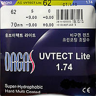 Линза Dagas UV Tect Lite 1.74 AS Super-Hydrophobic UV420