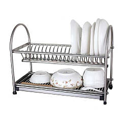 Сушка для посуду двоярусна з нержавіючої сталі Best Life 17309