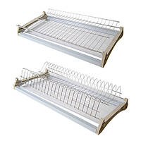 Сушарка для посуду з рамою 700мм нерж. сталь (2 піддони) MULLER