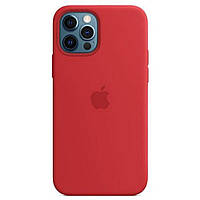 Чохол MagSafe Silicone Case для Apple iPhone 12 \ 12 PRO, red