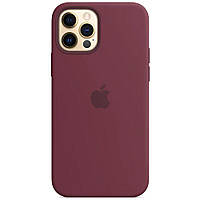 Чохол MagSafe Silicone Case для Apple iPhone 12 PRO max, Plum