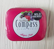 М'ятні льодяники без цукру з ягодами Compass Wild Berry 20g Німеччина