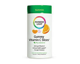 Вітамін С для дітей Rainbow Light Gummy Vitamin C Slices 90 жувальний мармеладок, фото 4