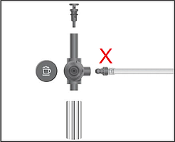 JKAP3 З'єднувальний елемент для трубки молока на капучинатор, Jura