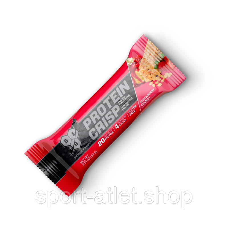 Батончик BSN Protein Crisp Bar, 57 грамів Полуниця
