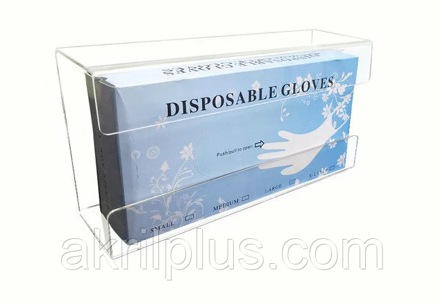 Настінний тримач для коробок з рукавичками, бахилами, фото 1