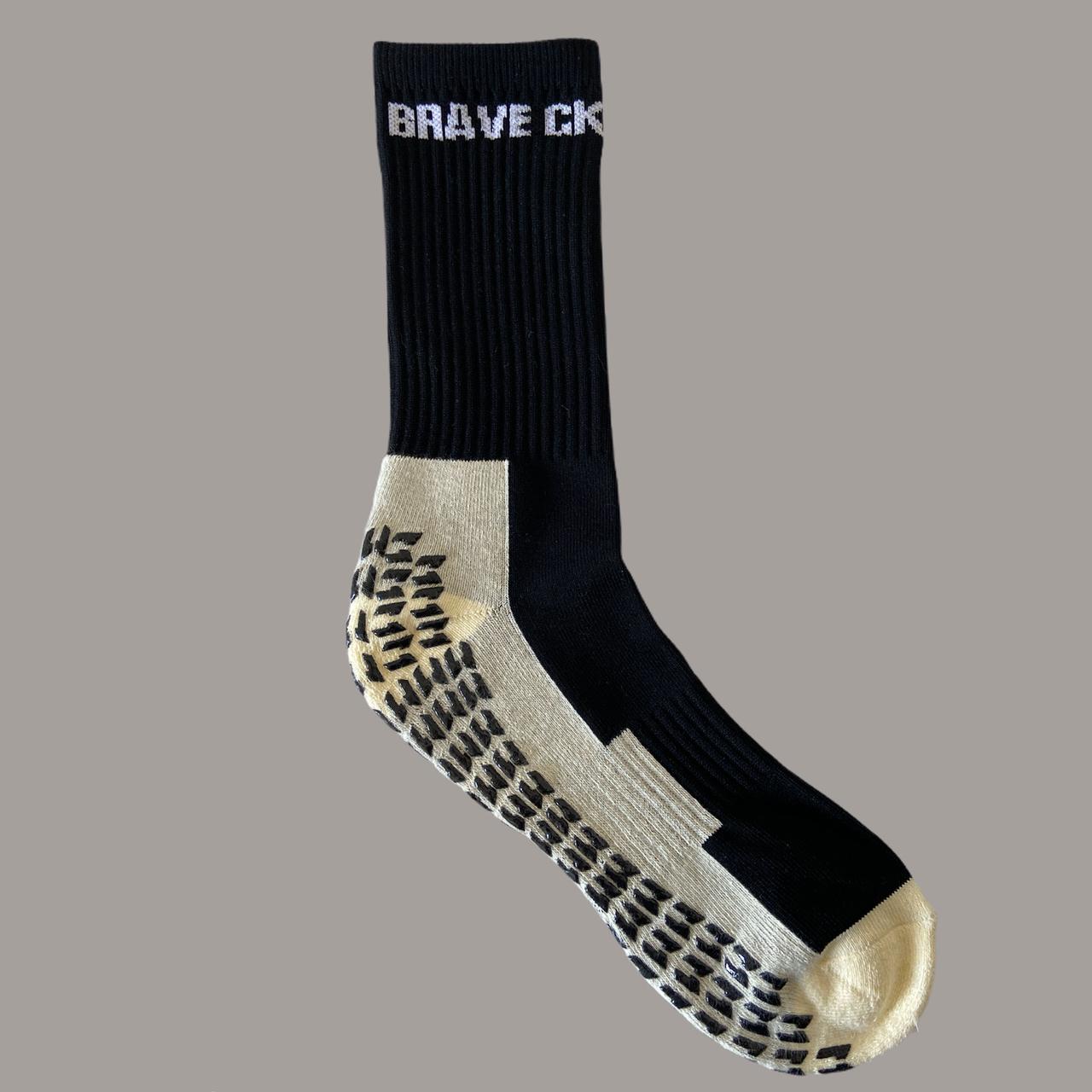 Шкарпетки спортивні протиковзкі BRAVE GK BLACK чорні