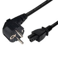 Кабель питания микимаус для ноутбука LogicPower 220V 3pin CEE 7/4 - C5, 1.5m, 2x0.75mm2